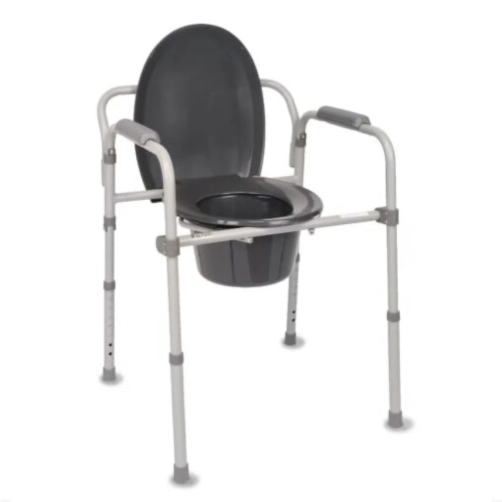 NWT Equate Steel Foldable Bedside Toilet